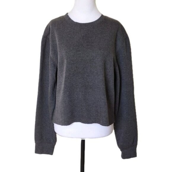 ATHLETIC WORKS GREY CUT-OFF SWEATSHIRT SIZE MEDIUM - Picture 1 of 5